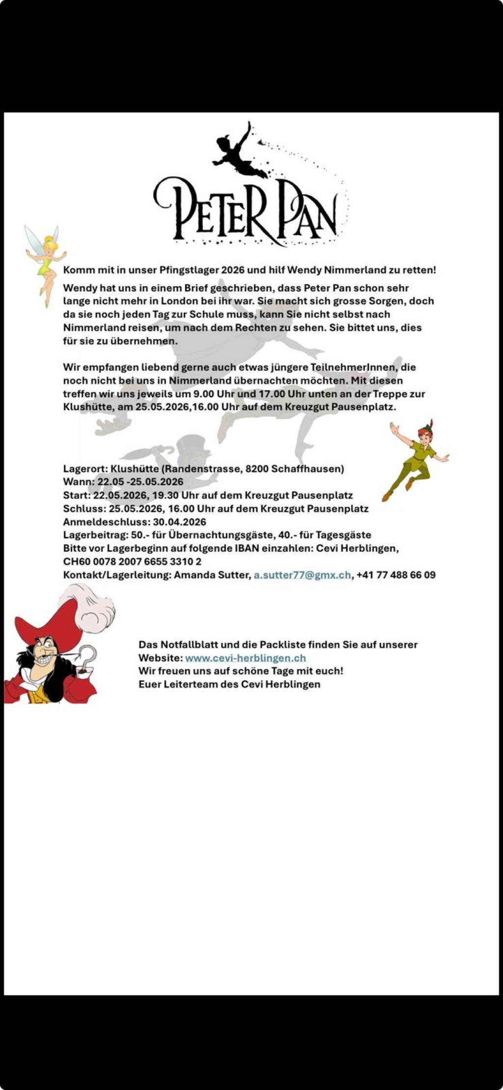 Pfila 2026 Peter Pan 