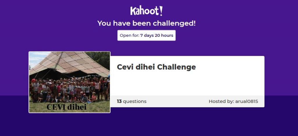 Kahoot Cevi Herblingen